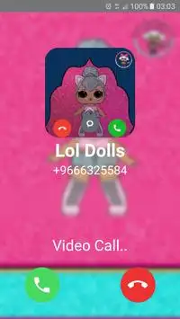 Fake Call Video & Chat With : Surprise Lol Dolls Screen Shot 3