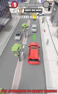 Prado Taxi Car Simulator: Pick & Drop 3D Screen Shot 2