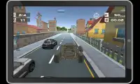 टाउन कारें 3 डी रेसिंग Screen Shot 3