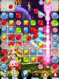 Candy Girl - Cute match 3 games Screen Shot 5