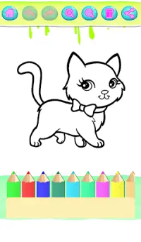 Cat Kitty Coloring Book. Screen Shot 3