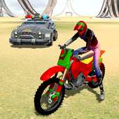 moto cross Stunt Ramp Chase Simulator 2020