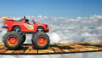 Impossible 4x4 Monster Truck:Rooftop Tricky Stunts Screen Shot 9