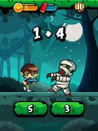 Math Battle hero Ben Shooter vs Zombies Screen Shot 4