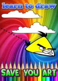 Coloring book of angry bird for kids - Free Screen Shot 1