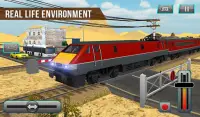 ट्रेन ड्राइविंग सिम्युलेटर 2017- यूरो स्पीड रेसिंग Screen Shot 9