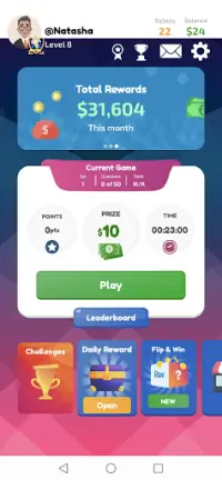 Play and Win-Win Cash Prizes! Screen Shot 0