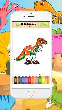 Cutie Dino Kids Coloring Screen Shot 6