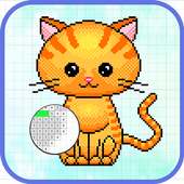 Coloring Fun Cat Color by Number 3D Pixel Art