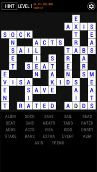 Classic Crossword Fill-Ins Screen Shot 3