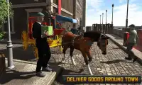 Horse Carriage Town Transport Screen Shot 2