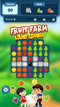 Fruits Farm Land Crush : Puzzle Game Screen Shot 6