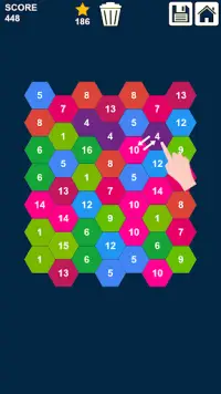 Swap n Merge Hexagons: Hexa Merge Puzzle Screen Shot 0