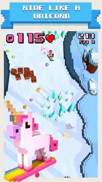 Snow storm Snowboard - downhill games for kids Screen Shot 0