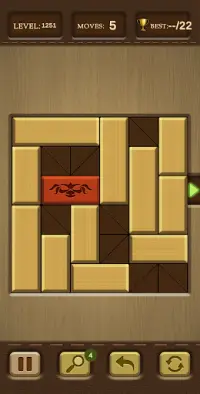 Unblock Puzzle - Slide Red Wood Free Games Screen Shot 7