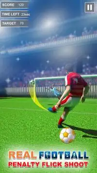 Kick Footballer Flick Shootout:Soccer Penalty 2018 Screen Shot 0