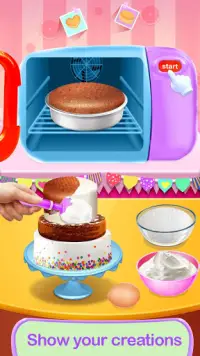 Cake Making Real - Baking Cooking Game Screen Shot 2