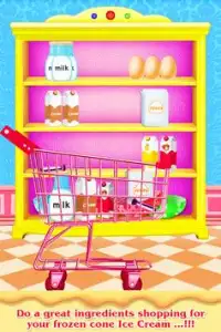 Ice Cream Cone Maker Frozen Postre-Cocinar juego Screen Shot 3