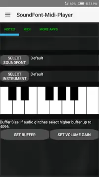 SoundFont-MidiPlayer-Piano Screen Shot 0