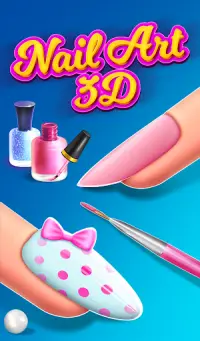 salón de uñas 3D manicura satisfactoria esmalte de Screen Shot 8