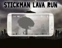 Stickman lava run Screen Shot 0