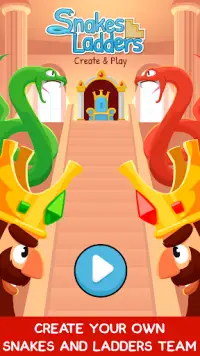 साँप सीढी गेम - बनाएं और खेलें -फ्री बोर्ड खेल Screen Shot 0