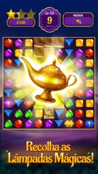 Jogos Jewels & Genies: Aladdin Quest - Match 3 Screen Shot 1
