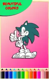 How to color Sonic the Hedgehog (coloring pages) Screen Shot 0