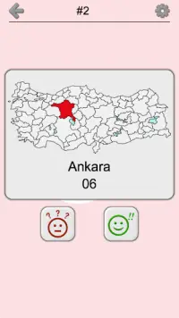 Provinces of Turkey - Quiz Screen Shot 1