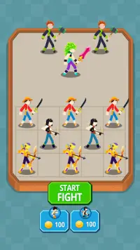 Stickman Warriors - Merge Hero Screen Shot 0