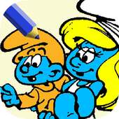 Coloring games smurfss city