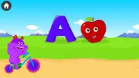 Learn ABC Alphabet - Bike Rider Games For Kids Screen Shot 2