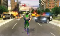 Green Super Ring Hero Crime Battle Screen Shot 0
