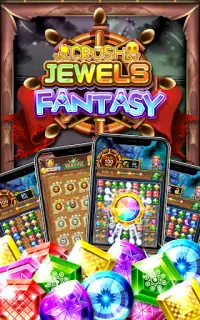 Jewels Crush Fantasy : 3-Gewinnt-Puzzle Screen Shot 6