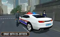 polícia carro rodovia dirigindo Screen Shot 0