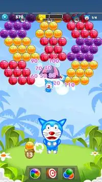 Bubble Doramon Pop : Blue Cat Cartoon Shooter Screen Shot 0