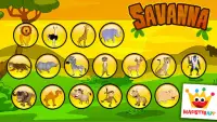 Savanna - Puzzles and Coloring Games for Kids Screen Shot 4