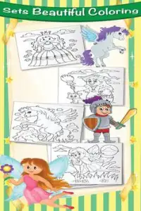 Princess & Pony Coloring pages Screen Shot 2