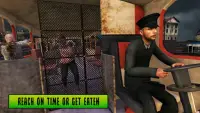 Zombie City Bus: Driver vs Zombies Games Screen Shot 0