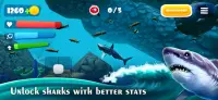 Симулятор Голодной Акулы 3D - монстр на охоте Screen Shot 2