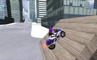 motorbike driving 3D city Screen Shot 5