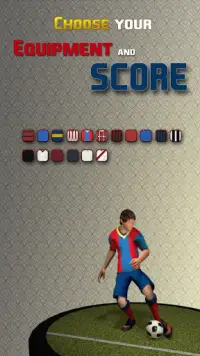 Jogo de futebol pontapés livres 3D Screen Shot 1