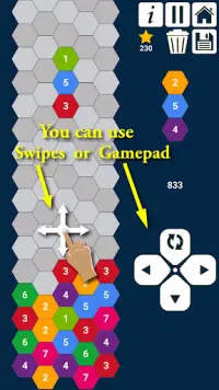 Hexa Columns Puzzles: Match 3 Number Puzzles Screen Shot 1