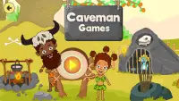Caveman spellen voor kinderen Screen Shot 16
