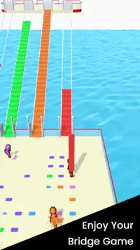 Bridge Build: Bridge Rush Block Collect Race 3D Screen Shot 1