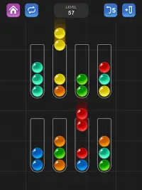 볼 정렬 퍼즐 게임 - 재미있는 색상 정렬 게임 Screen Shot 9