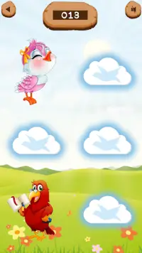 बच्चों के लिए मुफ्त में मेमोरी मैचिंग गेम - पक्षी Screen Shot 1