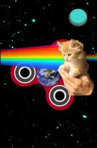 Fidget Spinner: Space Cats Screen Shot 0