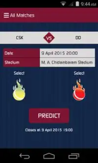 Predict For Cricket Screen Shot 1