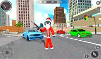 Santa Claus Stickman - Rope Hero Gangster Crime Screen Shot 4